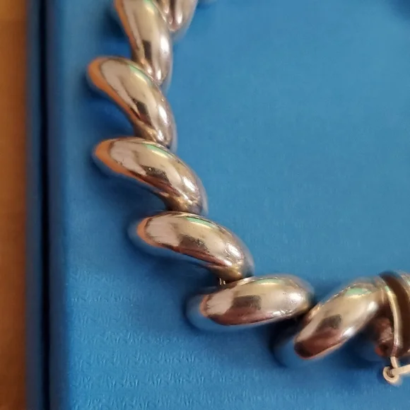 Bracelet QG 925 Italy Sterling Silver 27.4 grms , - Picture 2 of 12